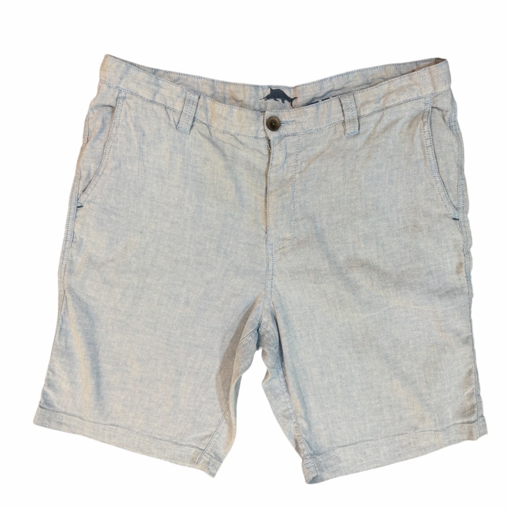 Tommy Bahama Men’s Linen‎ Blend Shorts Size 36 Light Blue 9” Inseam